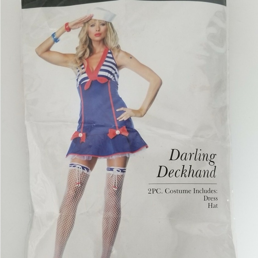 Leg Avenue Blue and White Sailor Costume